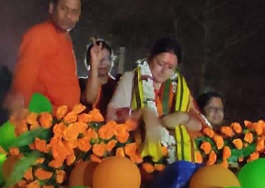অগ্নিমিত্রা’র সমর্থনে বিজেপি’র শোভাযাত্রা